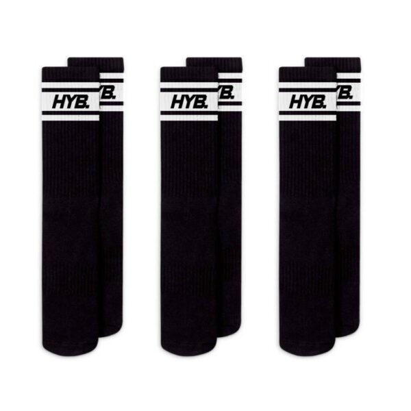3 Pack Black Socks