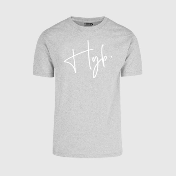 Cursive HYB Gray Tee