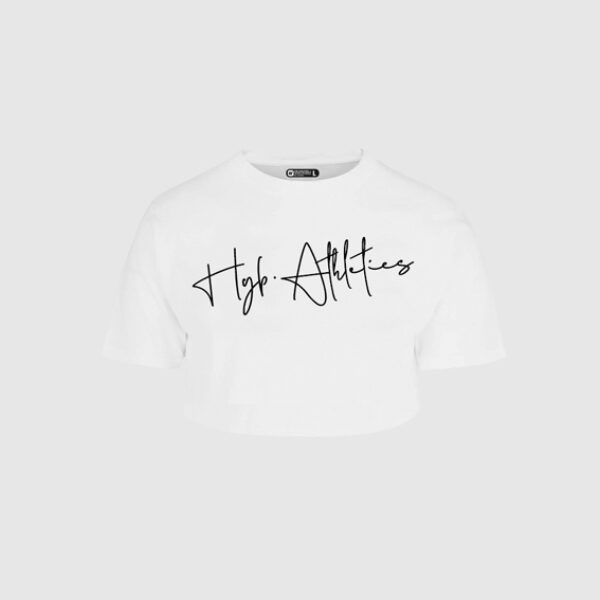 Brand White Crop Top
