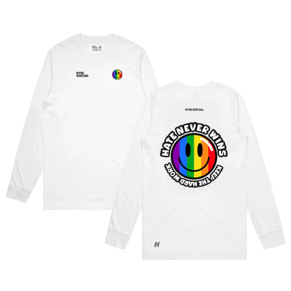 Rainbow White Sleeve