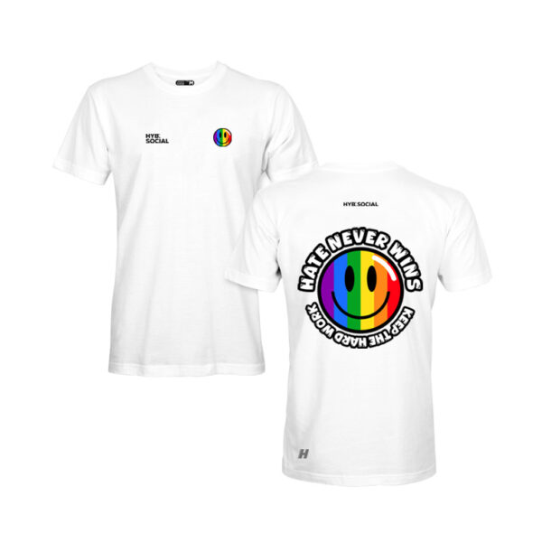 Rainbow White Tee