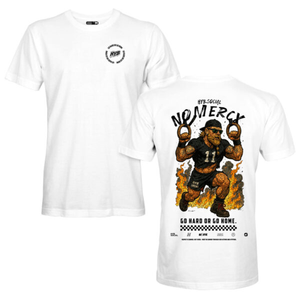 No Mercy White Tee