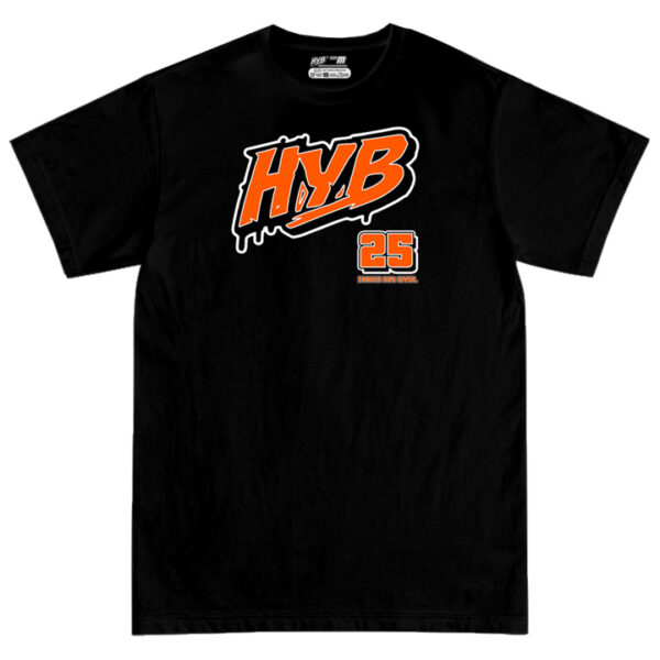 Train Tee Black Orange