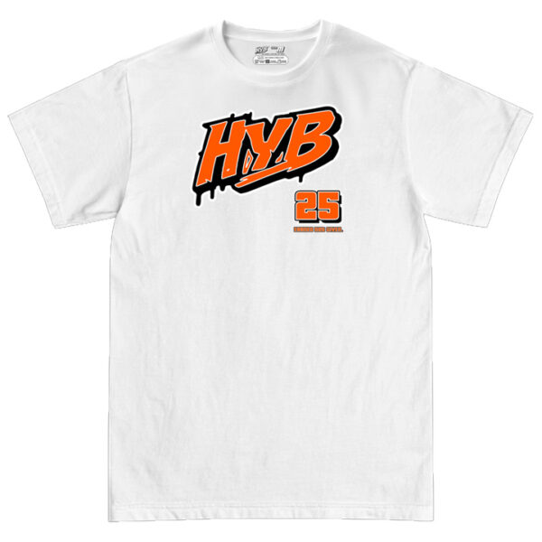 Train Tee White Orange