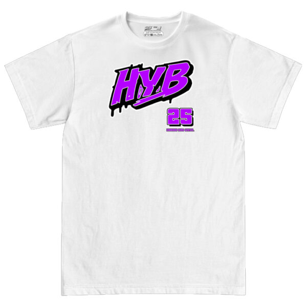 Train Tee White Purple