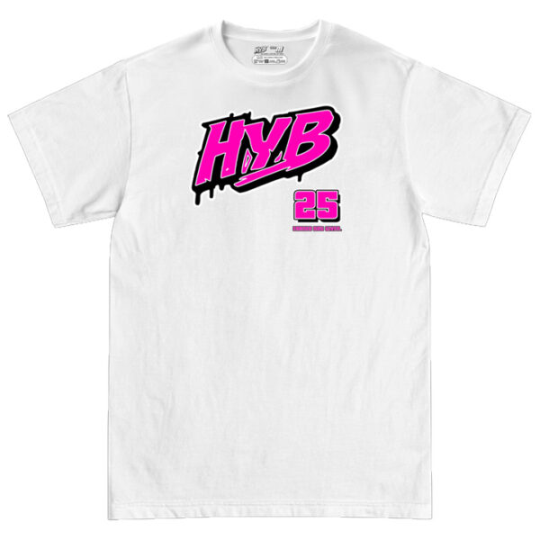 Train Tee White pink